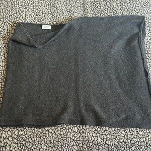 Jigsaw gray cashmere blend one size shawl/poncho